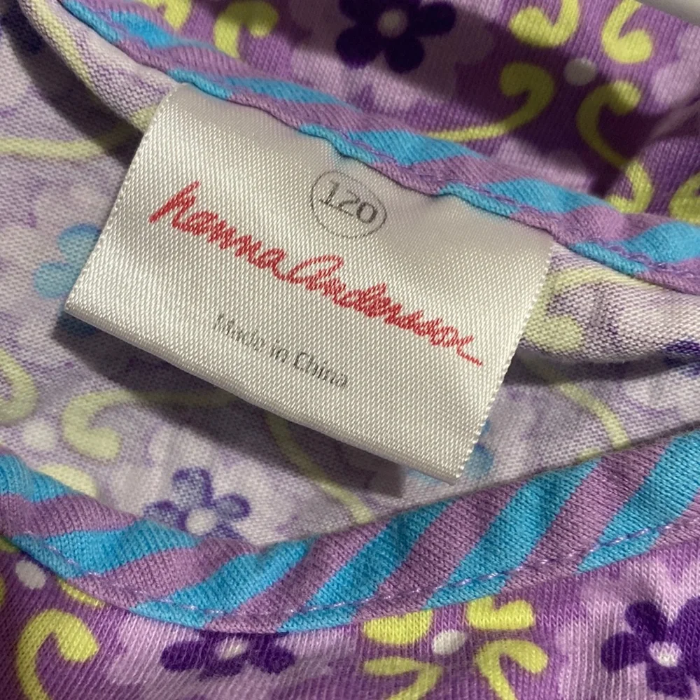 Hanna Andersson Girls Sleeveless Floral Dress Size 120 US‎ 6/7